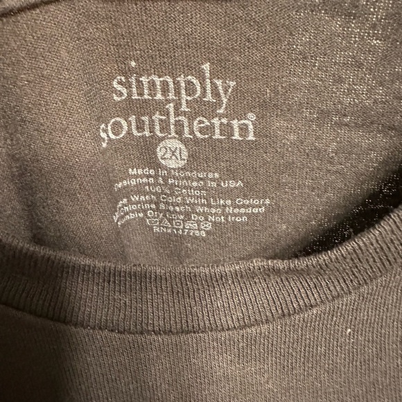 Glows In The Dark! Simply Southern Black Halloween Tee Short Sleeve 2XL - Picture 2 of 4